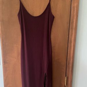 MIDI ribbed dress